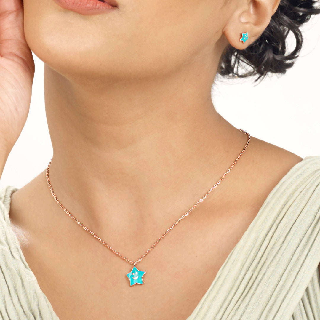 Shinning Star Gold Kid's Necklace