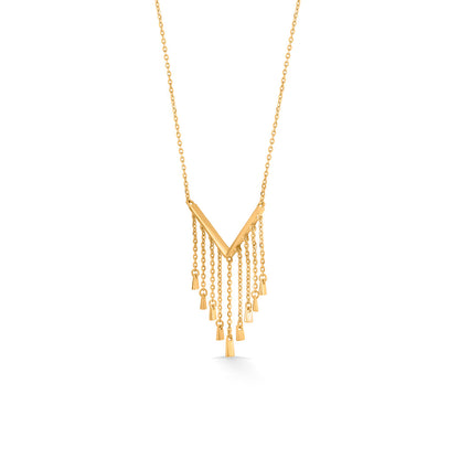 Charming Rayfall Modern Gold Necklace