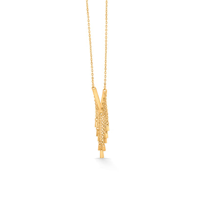 Charming Rayfall Modern Gold Necklace