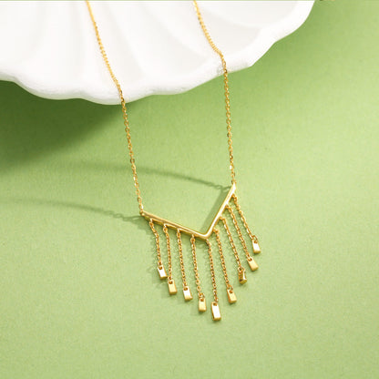 Charming Rayfall Modern Gold Necklace