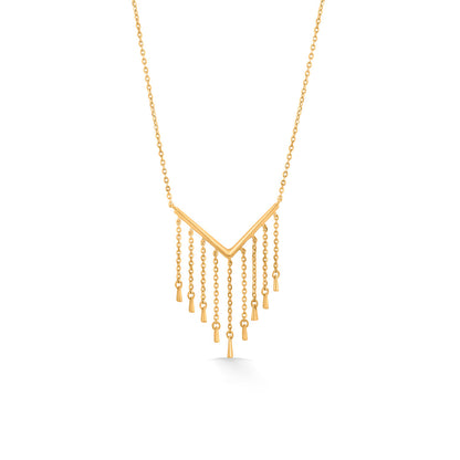 Charming Rayfall Modern Gold Necklace