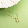 Minimalist Pearl Modern Gold Necklace