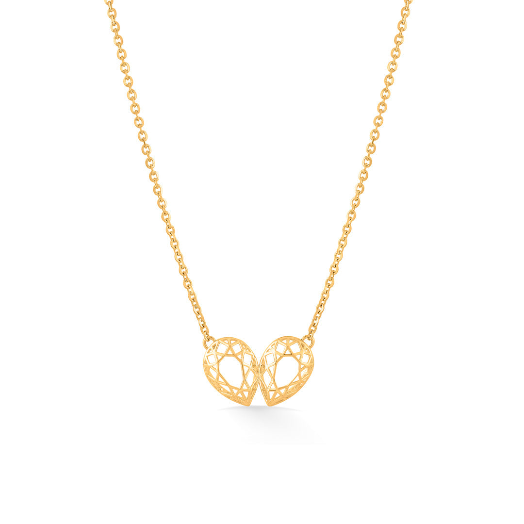 verdant lush gold necklace set