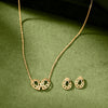 Verdant Lush Gold Necklace Set