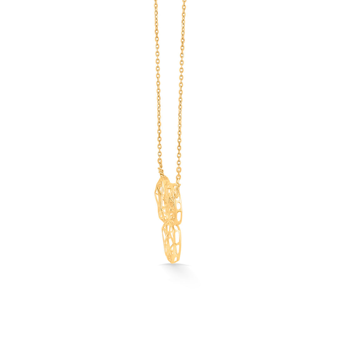 nested loops modern gold necklace