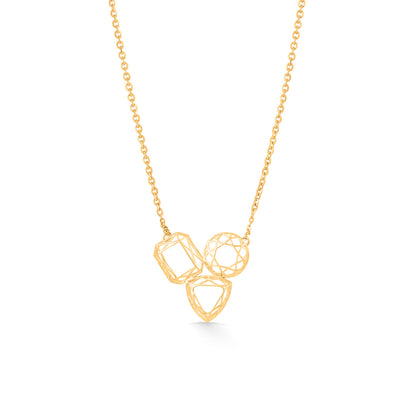 Nested Loops Modern Gold Necklace