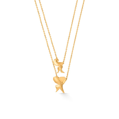 Flight of Fancy Modern Gold Necklace