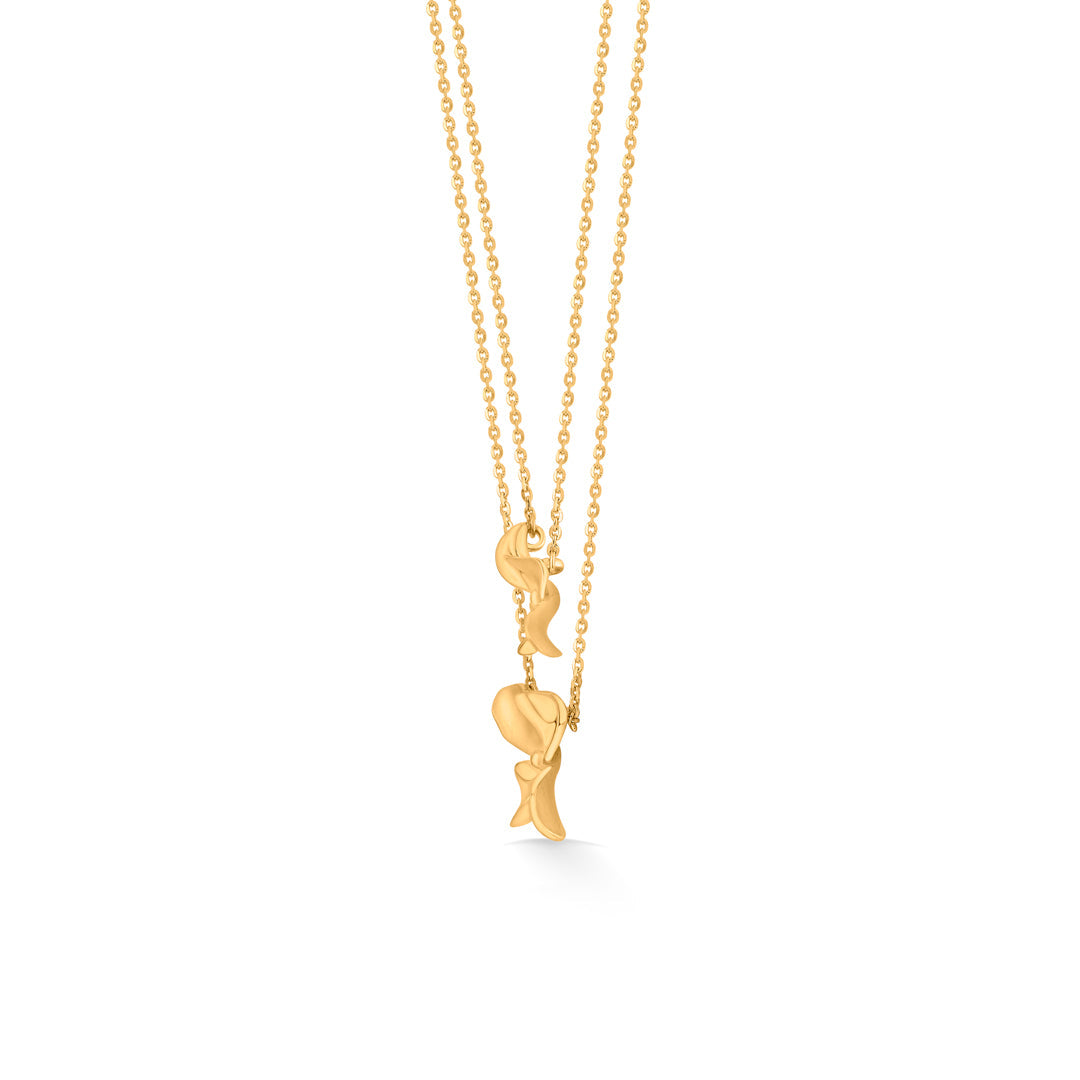 flight of fancy modern gold necklace