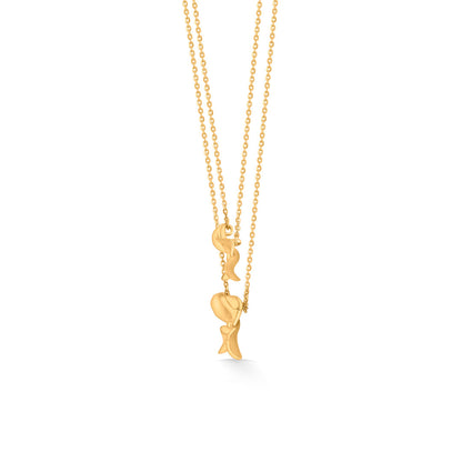 Flight of Fancy Modern Gold Necklace