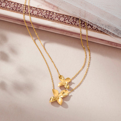 Flight of Fancy Modern Gold Necklace