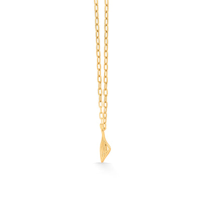 Wavey Square Gold Necklace Set