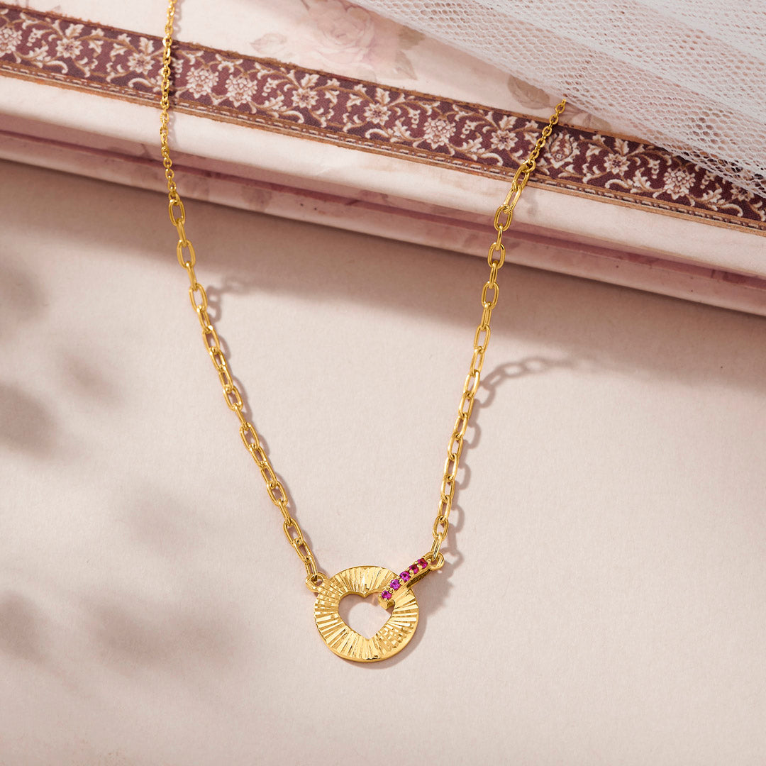 rhythm linea modern gold necklace