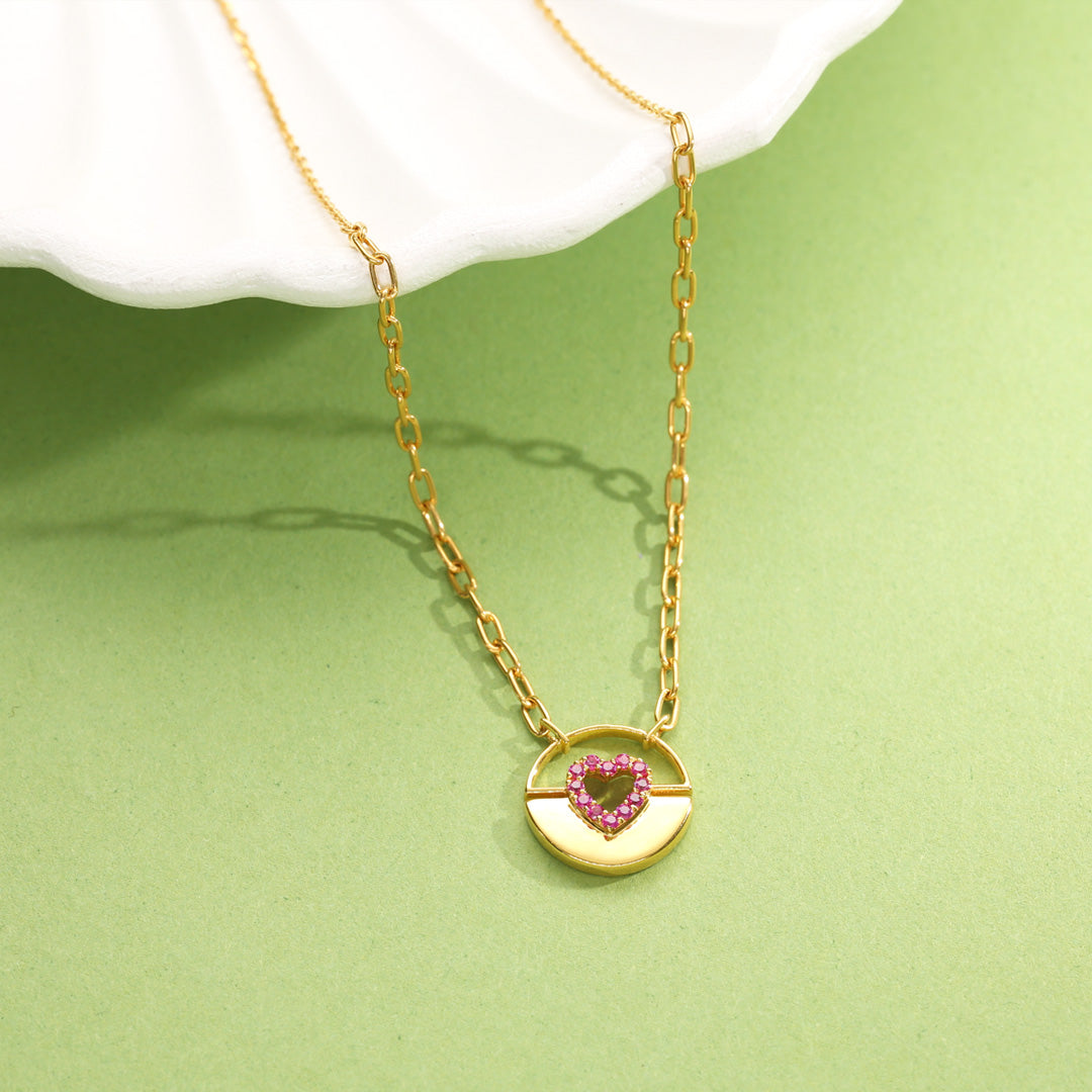 urban heartbeat modern gold necklace