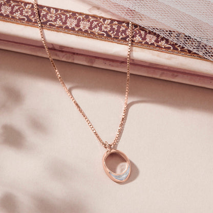 Circle of Light Modern Gold Necklace