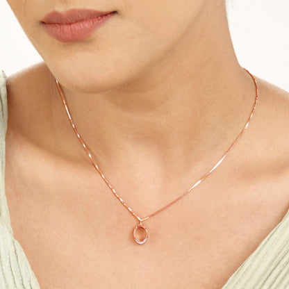 Circle of Light Modern Gold Necklace