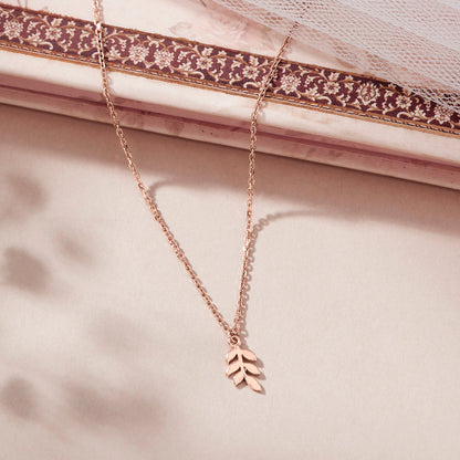 Branch Bloom Modern Gold Necklace