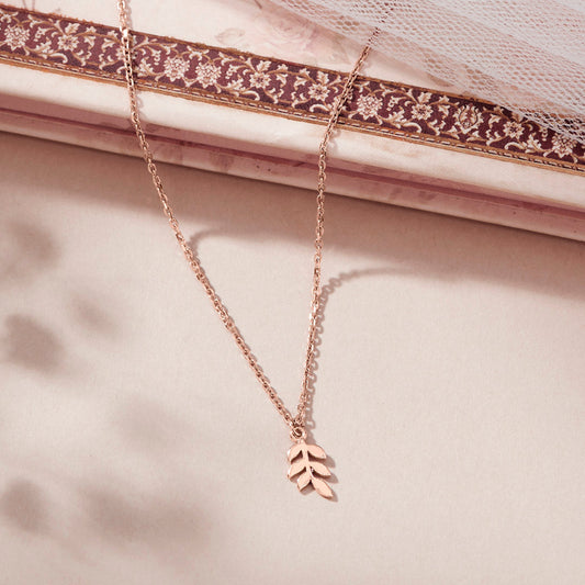 Branch Bloom Modern Gold Necklace