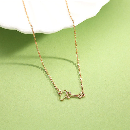 Heart Unlock Modern Gold Necklace