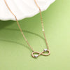 Endless Hearted Modern Gold Necklace