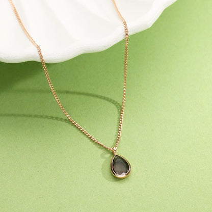 Nightfall Gem Modern Gold Necklace
