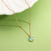 Mint Whisper Modern Gold Necklace