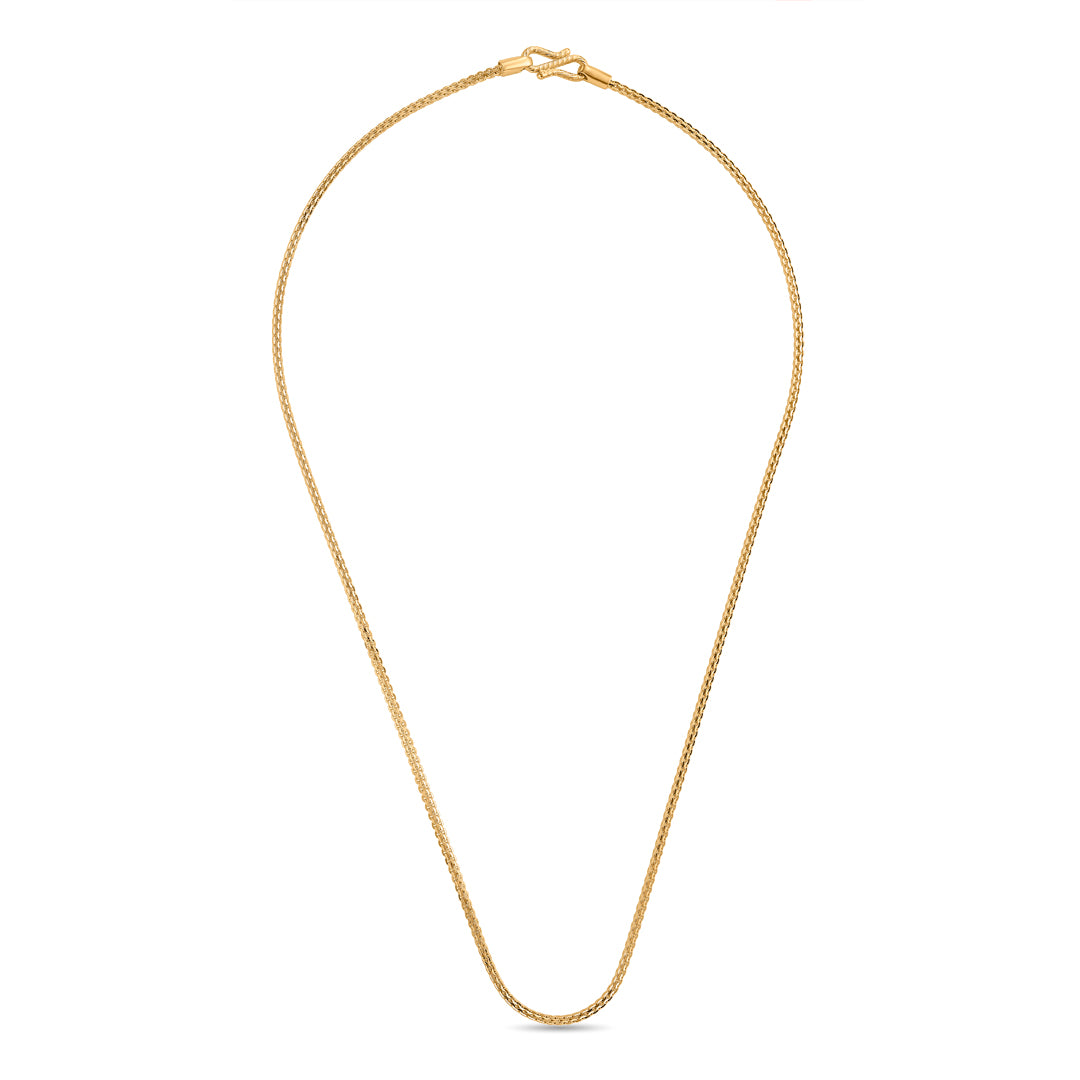 Satin Weave Classic Gold Chain
