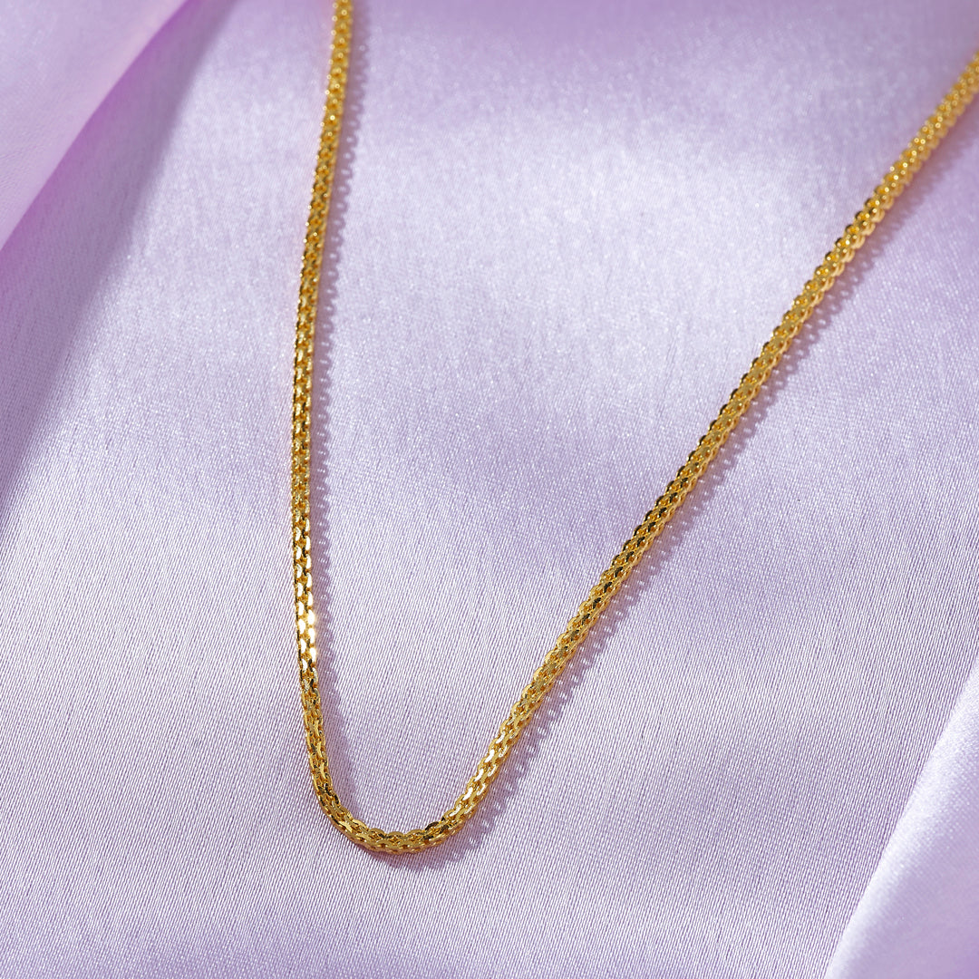 Satin Weave Classic Gold Chain