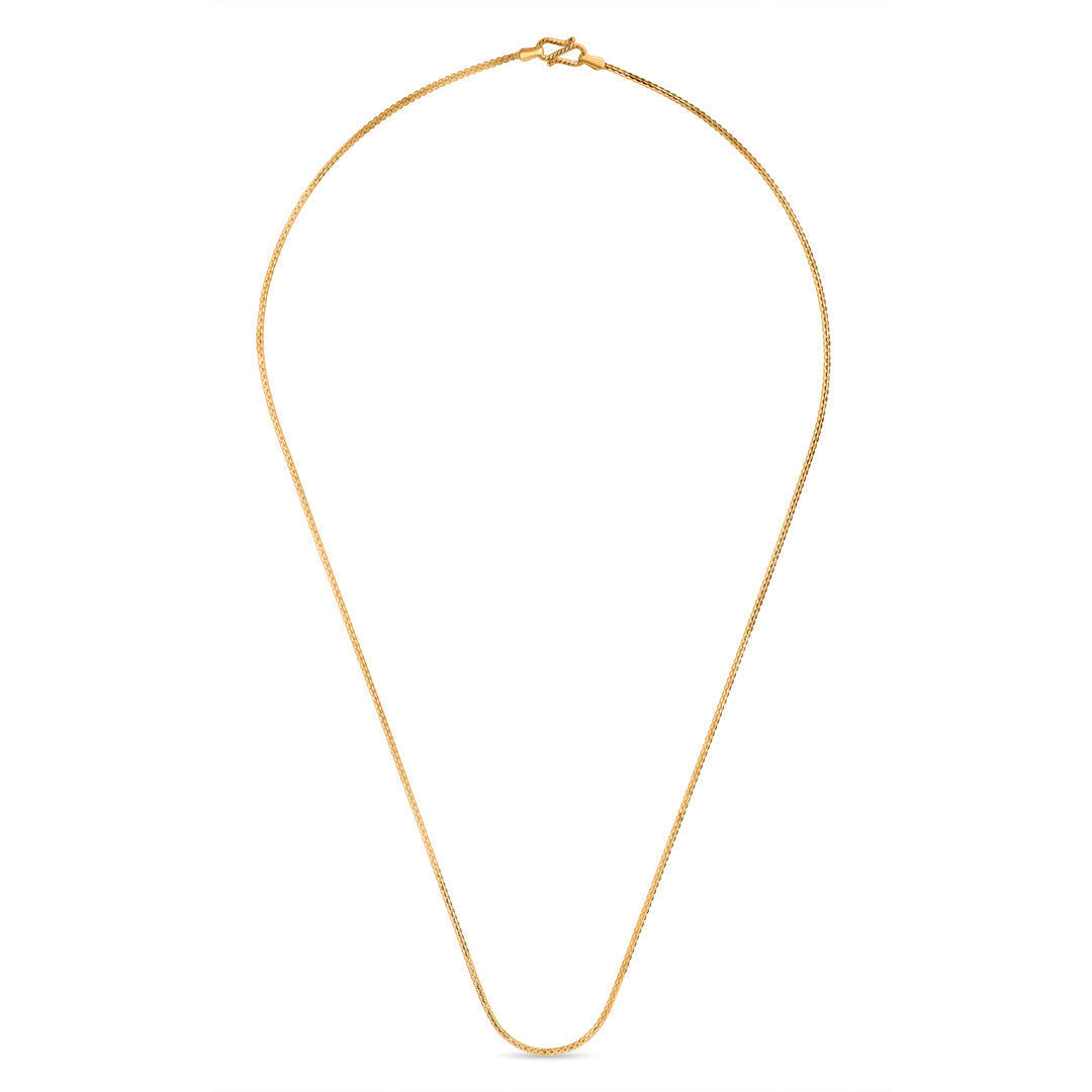 Woven Elegance Classic Gold Chain