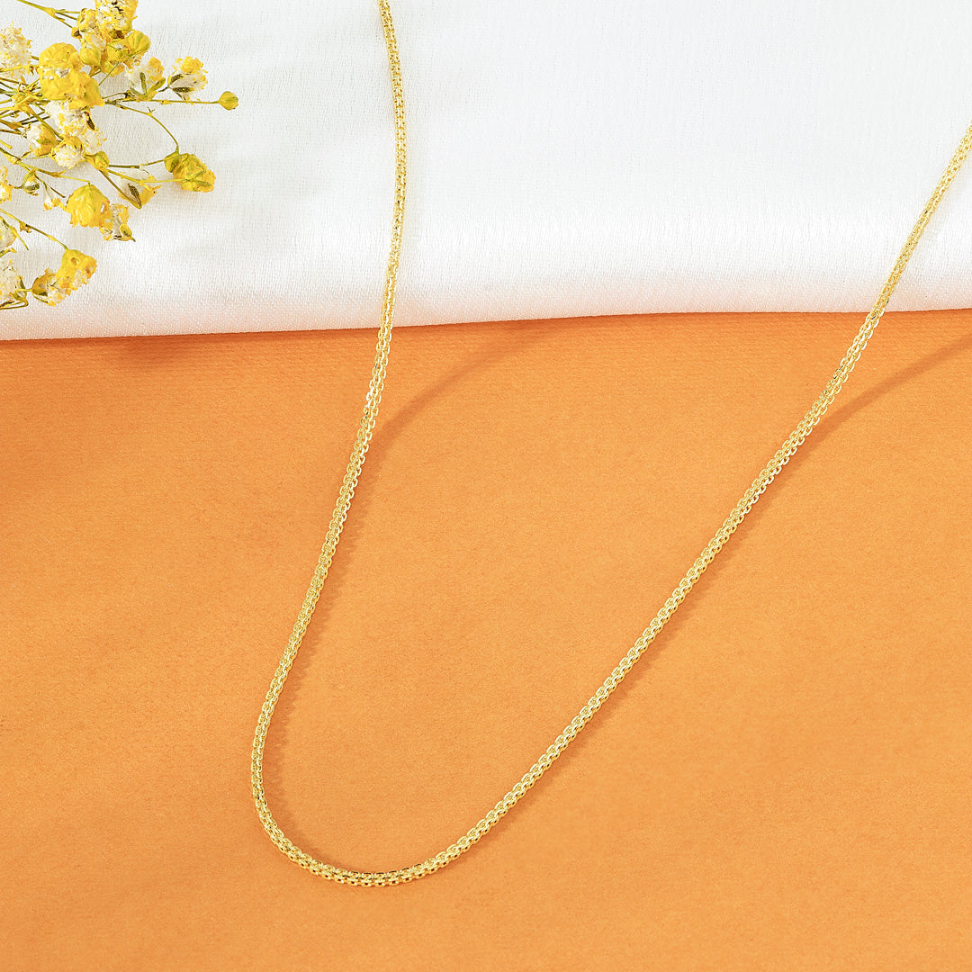 Woven Elegance Classic Gold Chain
