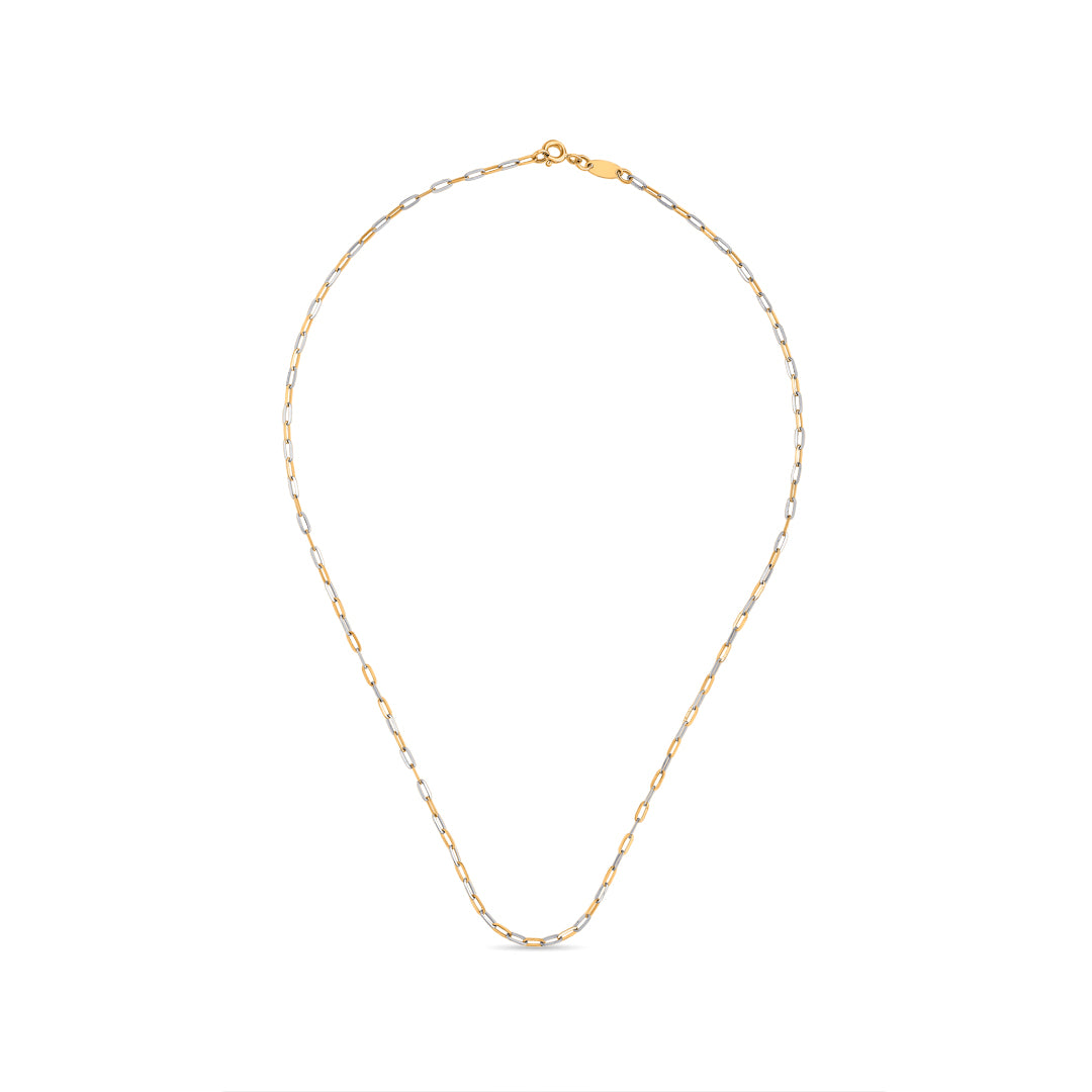 Alternating Links Fancy Gold Chain
