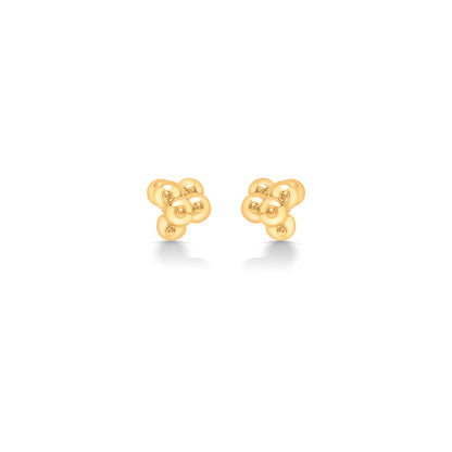 Moonlit Yellow Gold Stud Earring For Women
