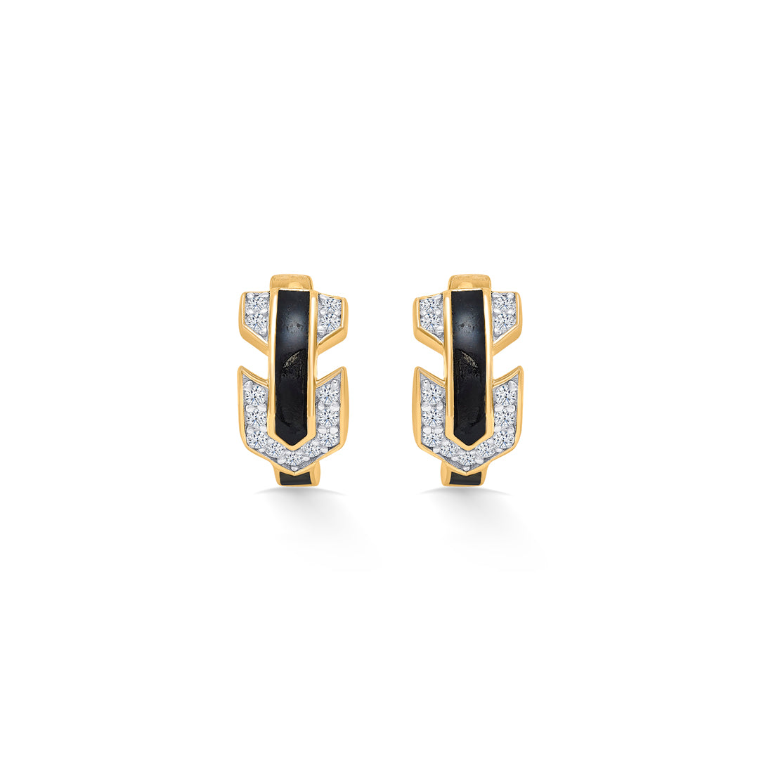 Elegant Simplicity Yellow Gold Huggies Earring For Women