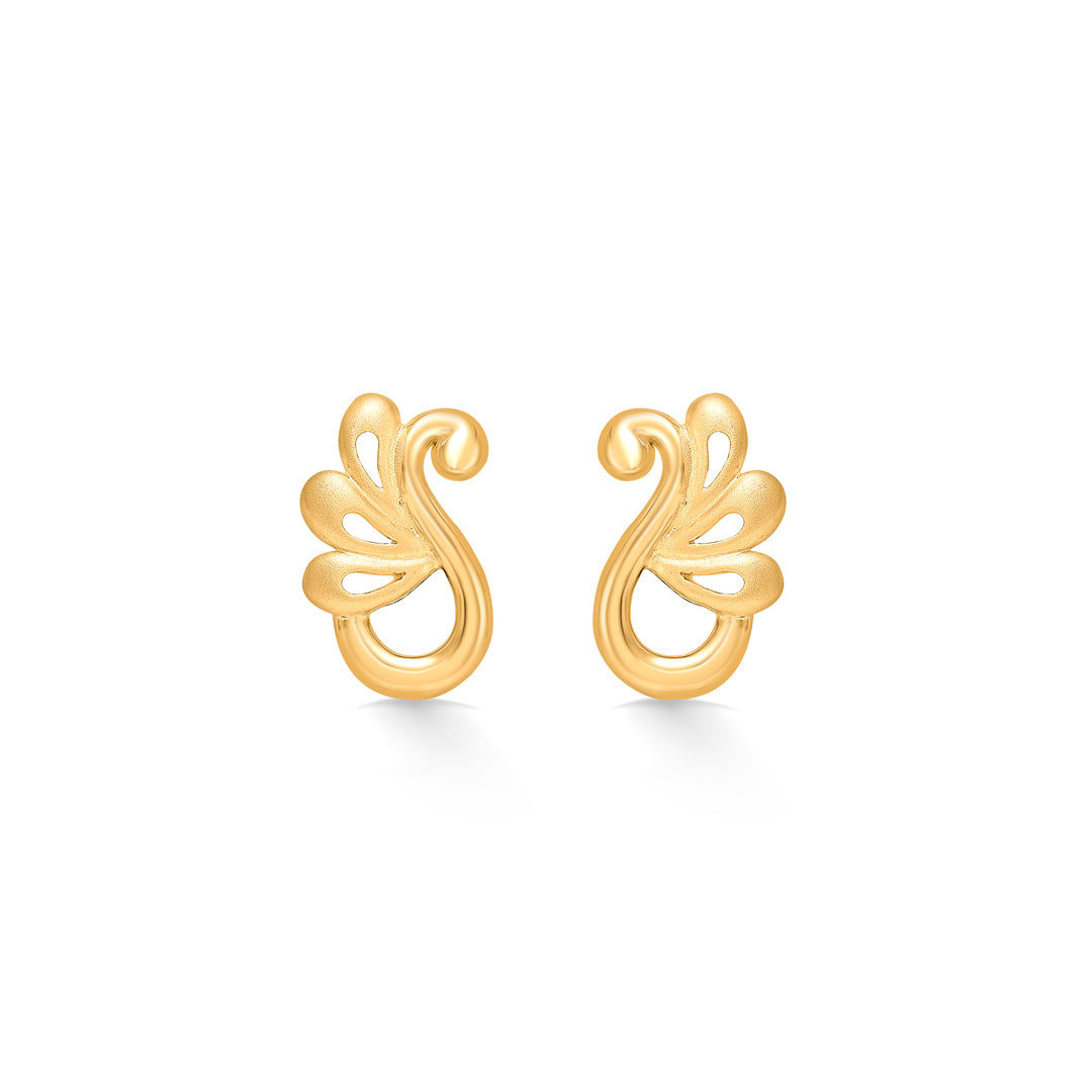Dreamy Charm Yellow Gold Stud Earring For Women