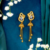 Mystic Dew Yellow Gold Dangler Earring For Woman