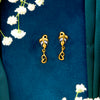 Twist of Nature Yellow Gold Dangler Earring For Women
