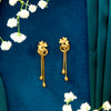 Velvet Vines Yellow Gold Dangler Earring For Women