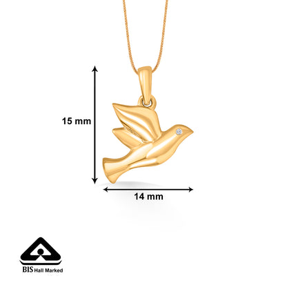 22 Karat (916) Yellow Gold Charm Pendant For Women