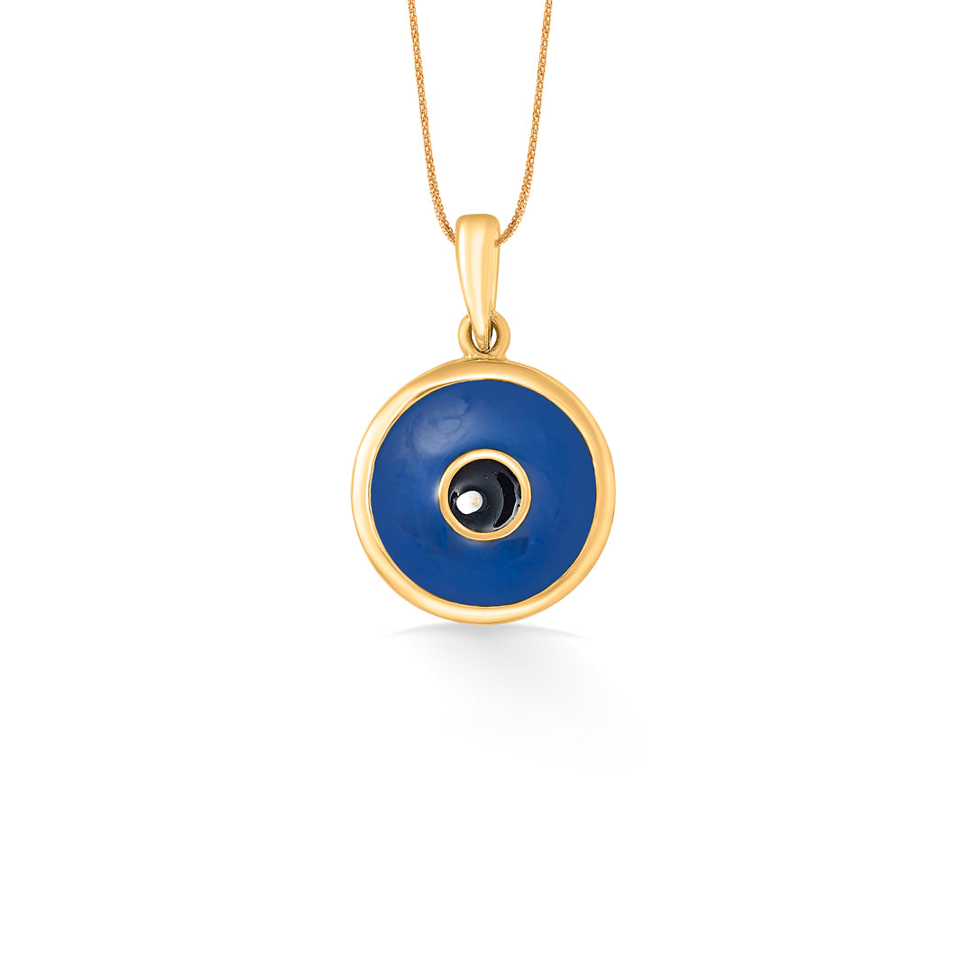 evil eye gold pendant for women