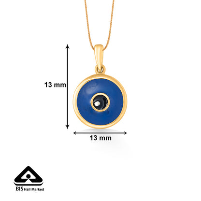 Evil Eye Gold Pendant For Women