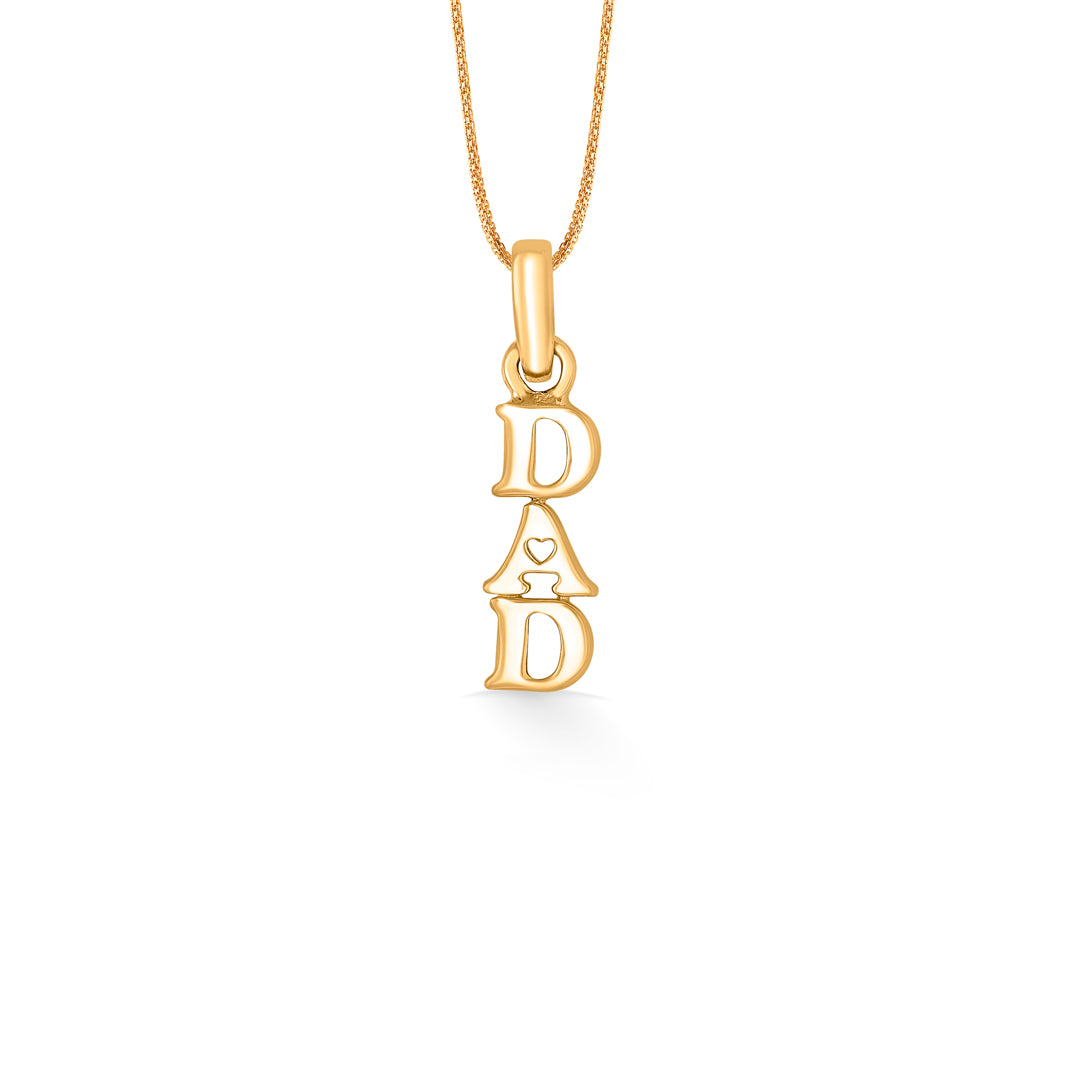 Dad Gold Pendant For Women