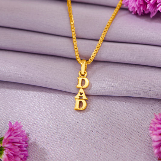 Dad Gold Pendant For Women
