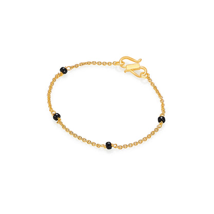 Simple Charm Yellow Gold Kid's Bracelet
