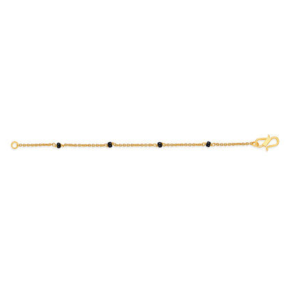 Simple Charm Yellow Gold Kid's Bracelet
