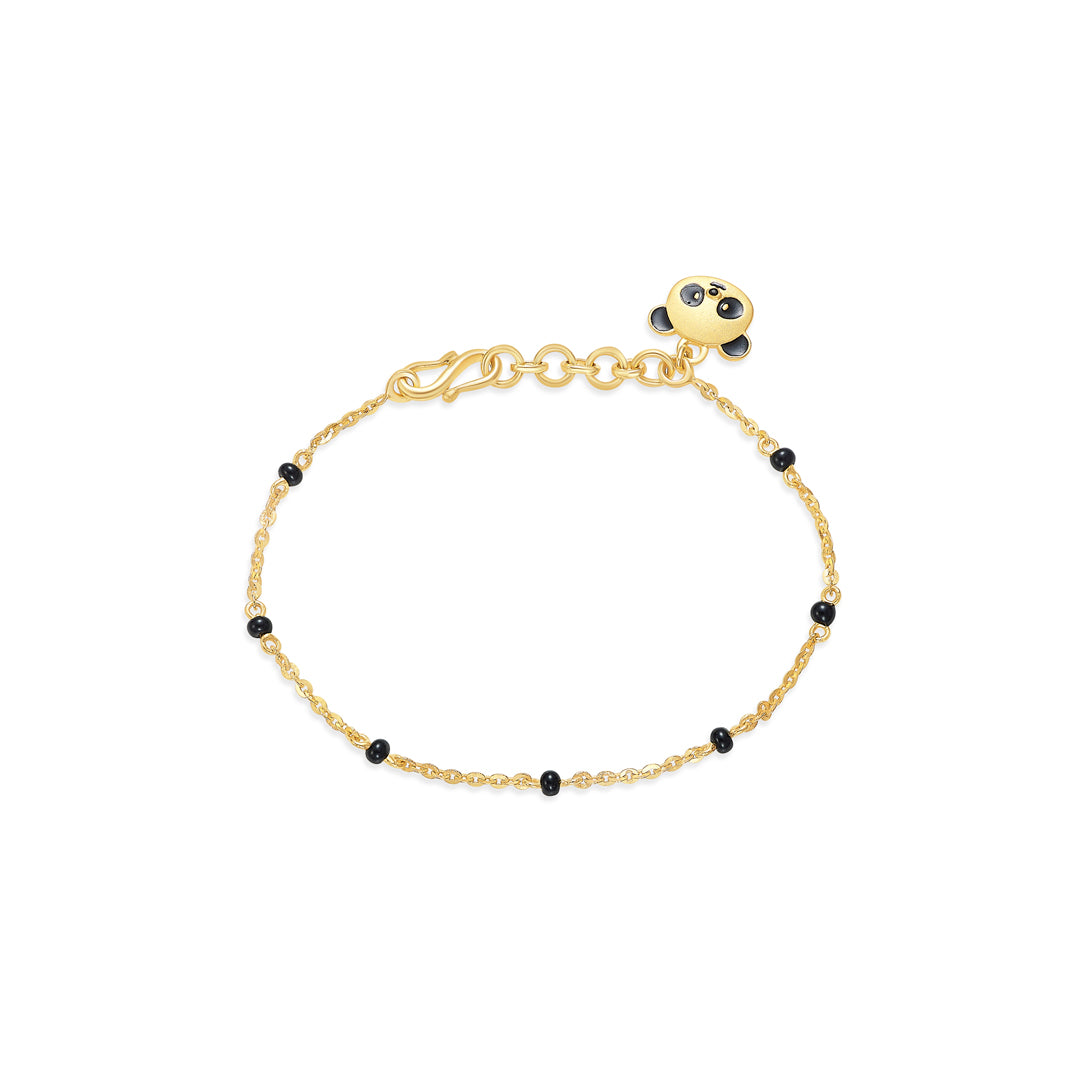 Panda Yellow Gold Kid's Bracelet