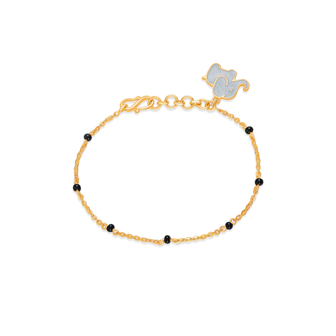 Elephant Yellow Gold Kid's Bracelet