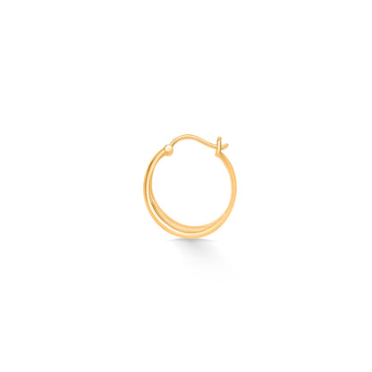 Linear Elegance Gold Hook Earring For Women