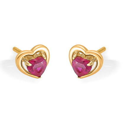 The Romantic Heart Gemstone Earring For Women