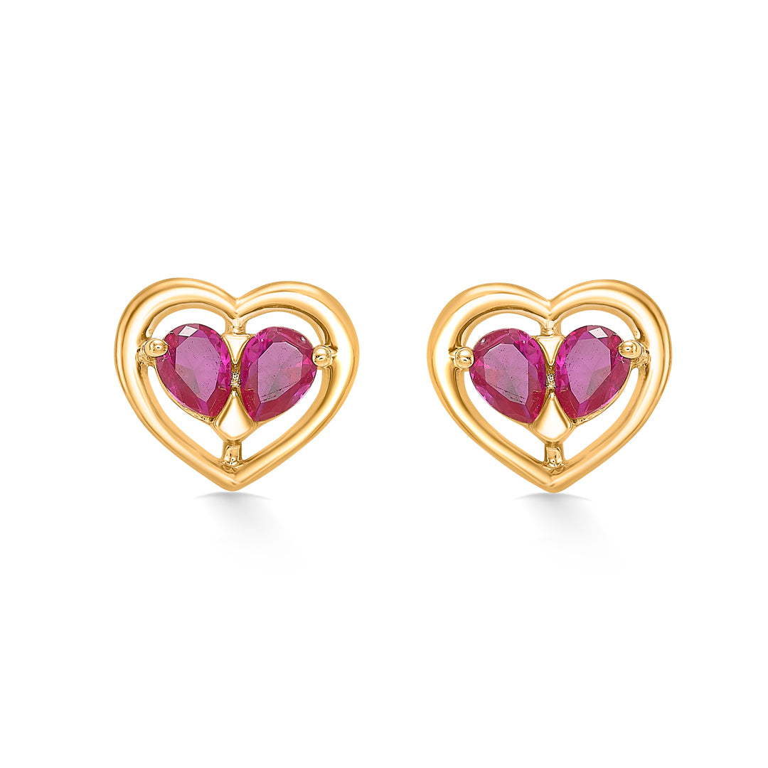 Devotion Dangle Diamond Studded Gold Earring For Women