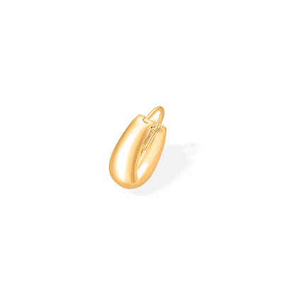 Svarna Round Gold Huggies Earring