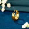 Svarna Round Gold Huggies Earring